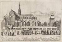 TvB G 3095
          <br/>
          Gezicht op St. Bavo vanuit het zuidoosten
          <br/>
          <em>Velde, Jan van de (II) (1593-1641)</em>